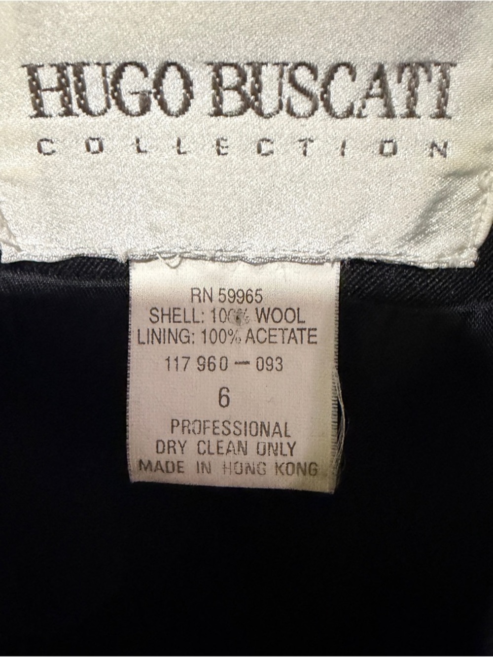 Hugo Buscati Black & Jones New York Skirt Two-Piece Skirt Suit with Gold B☑️ - Picture 4 of 5